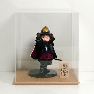 一番星織田信長 もののふ童 アクリル5面ケース飾り 人形工房壹三作